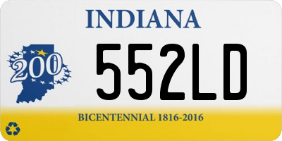 IN license plate 552LD