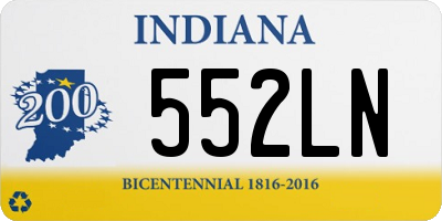 IN license plate 552LN