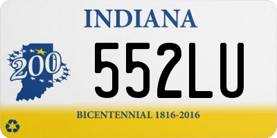 IN license plate 552LU