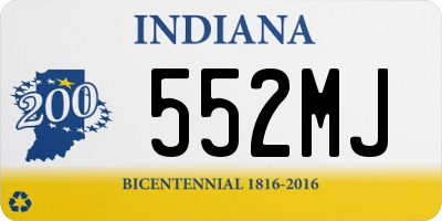 IN license plate 552MJ