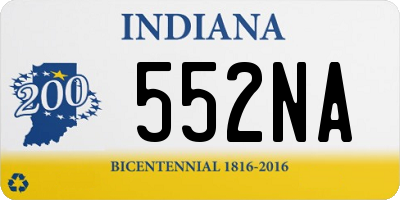 IN license plate 552NA