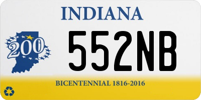 IN license plate 552NB