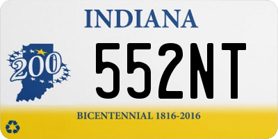 IN license plate 552NT