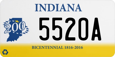 IN license plate 552OA