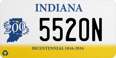 IN license plate 552ON