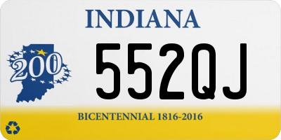 IN license plate 552QJ