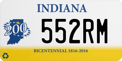 IN license plate 552RM