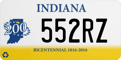 IN license plate 552RZ