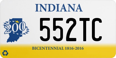 IN license plate 552TC