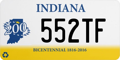 IN license plate 552TF