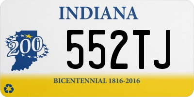 IN license plate 552TJ