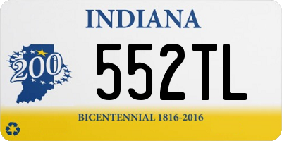 IN license plate 552TL