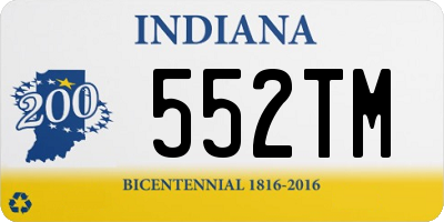 IN license plate 552TM