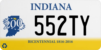 IN license plate 552TY