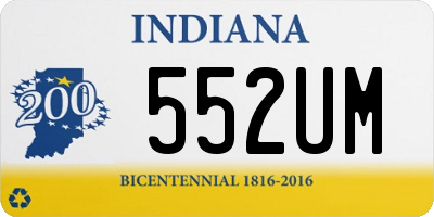 IN license plate 552UM