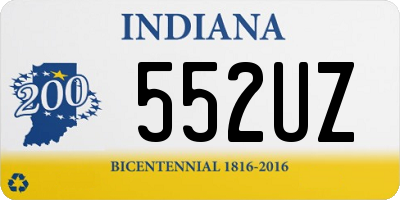 IN license plate 552UZ