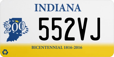 IN license plate 552VJ