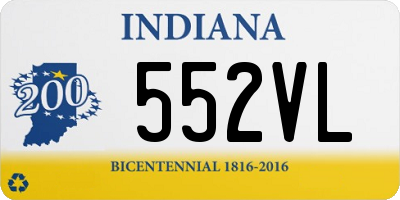 IN license plate 552VL