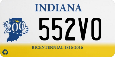 IN license plate 552VO