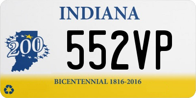 IN license plate 552VP