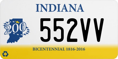 IN license plate 552VV