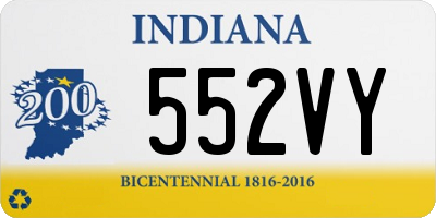 IN license plate 552VY