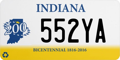 IN license plate 552YA