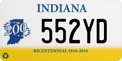 IN license plate 552YD