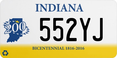 IN license plate 552YJ