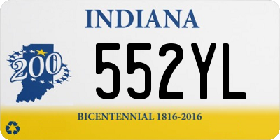 IN license plate 552YL