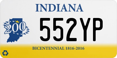 IN license plate 552YP