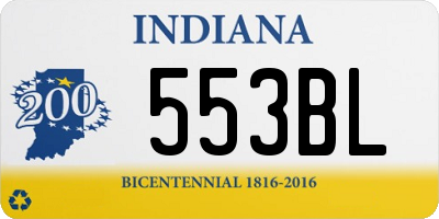 IN license plate 553BL