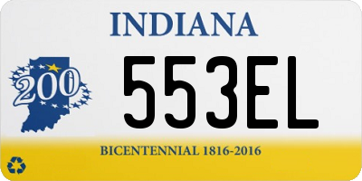 IN license plate 553EL