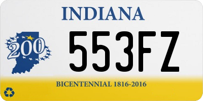 IN license plate 553FZ