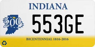 IN license plate 553GE