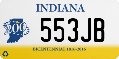 IN license plate 553JB