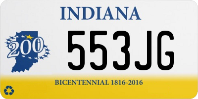 IN license plate 553JG