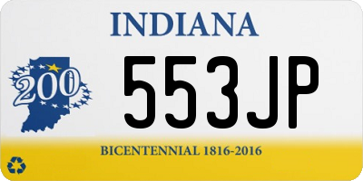 IN license plate 553JP