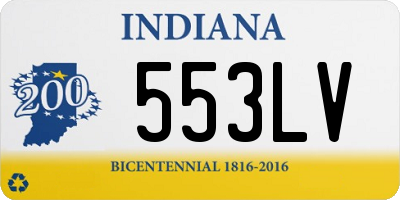 IN license plate 553LV