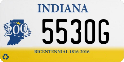 IN license plate 553OG