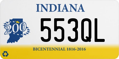 IN license plate 553QL