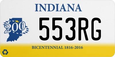 IN license plate 553RG