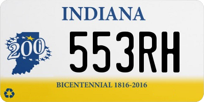 IN license plate 553RH