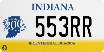 IN license plate 553RR