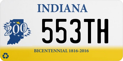 IN license plate 553TH