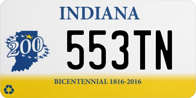 IN license plate 553TN