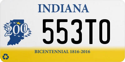IN license plate 553TO