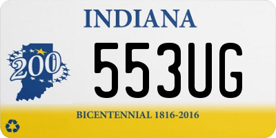 IN license plate 553UG