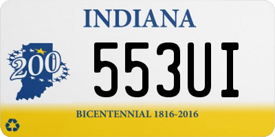 IN license plate 553UI