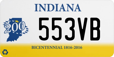 IN license plate 553VB